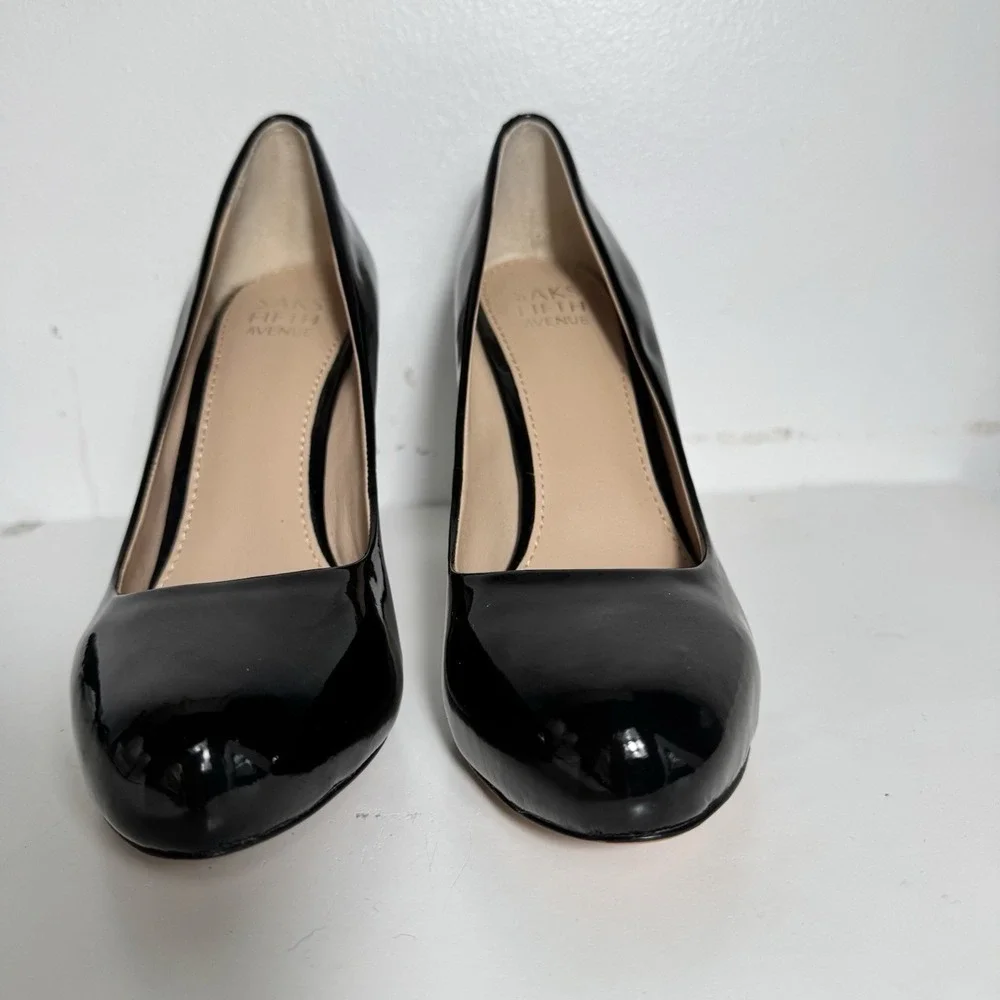 Sala Fifth Av Women's Selena Black Pattern Leather‎ Shoes Sz 6.5